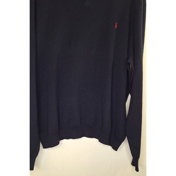 Vtg Polo Ralph Lauren Cotton Pullover Sweater Mens XXL Preppy Classic Academia - Picture 4 of 6